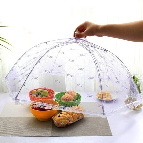 1PC Newest Umbrella Style Food Cover Anti Fly Mosquito Meal Cover Lace Table Home Using Food Cover Kitchen Gadgets Cooking Tools - hummingbirdathome